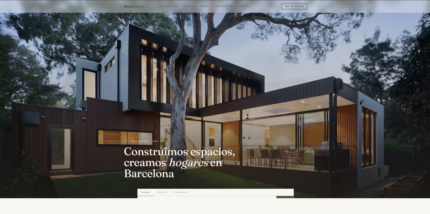 Sitio web Fincas Sagrera — versión nueva