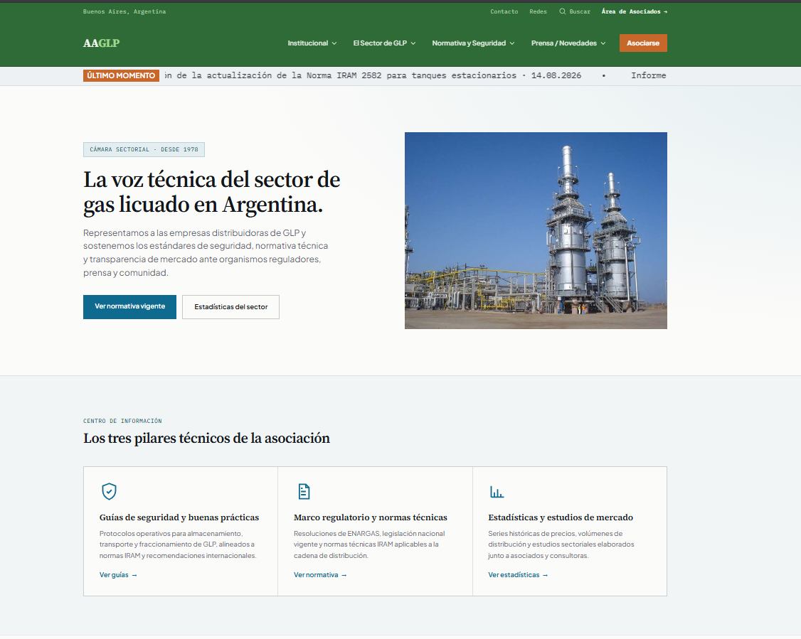 Sitio web AAGLP — versión nueva