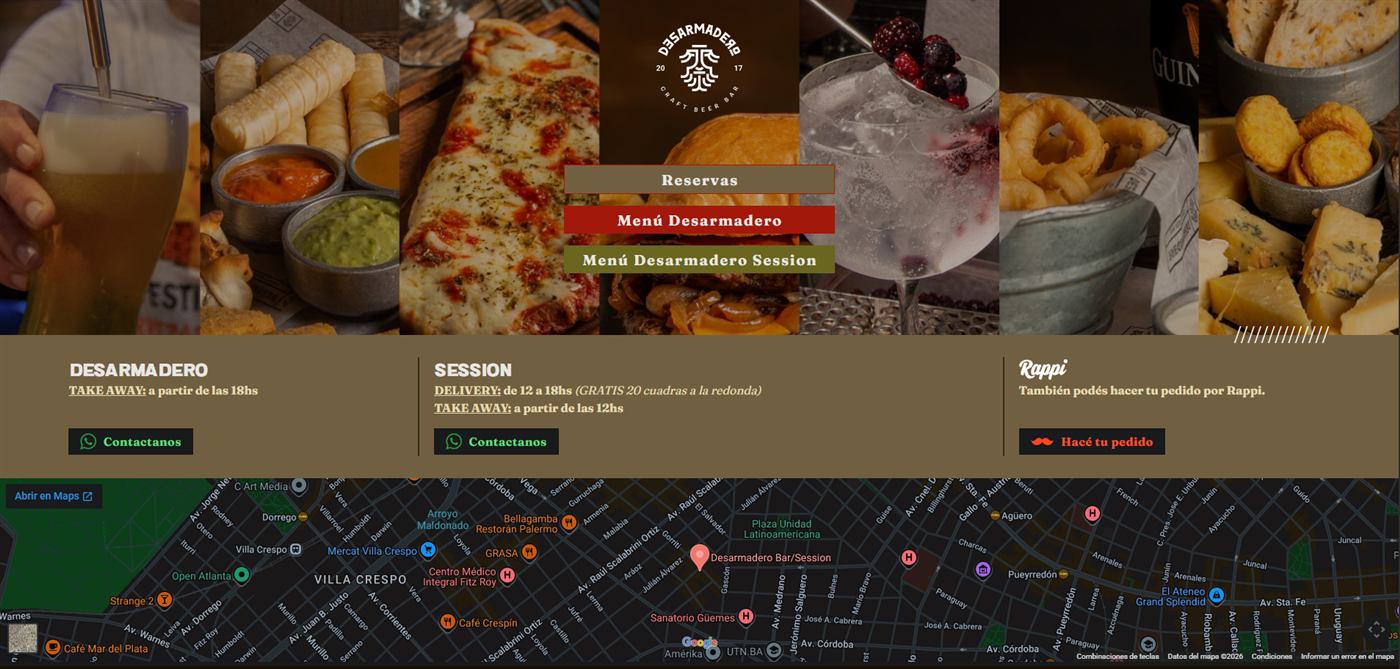 Sitio web Desarmadero — versión anterior