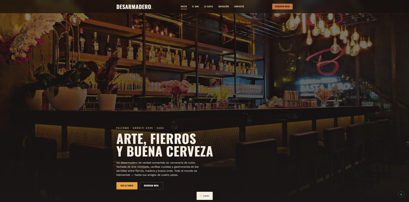 Sitio web Desarmadero — versión nueva